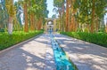 The microclimate of Fin Garden, Kashan, Iran Royalty Free Stock Photo