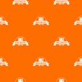 Microcomputers pattern vector orange Royalty Free Stock Photo