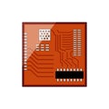 microcontroller microcontroller cartoon vector illustration