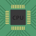 A microcontroller. CPU. Processor. Vector