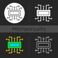 Microcontroller dark theme icon