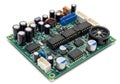 Microcontroller development board with integrated speaker and capacitors Royalty Free Stock Photo