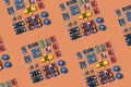 Microcontrollers, boards, sensors, leds and modules for learning the basics of electronics. Various electronic components for