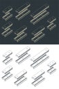 Microcontrollers isometric Drawings
