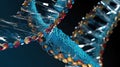 Microcosmic Dance: Molecules Floating in Water