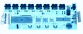 Microelectronic board under the X-rays