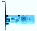 Microelectronic board under the X-rays