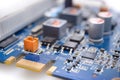 Microelectronic circuit Royalty Free Stock Photo