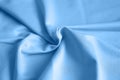 Microfiber fabric blue color background with pleats