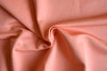 Microfiber fabric pink color background with pleats