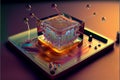 Microfluidic device created with Generative Ai