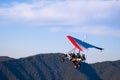 Microlight aircraft ascending Royalty Free Stock Photo