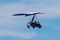 Microlight Aircraft Pilot Blue Sky Blue Royalty Free Stock Photo