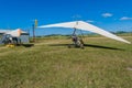 Microlight Aircrafts Field Flying Royalty Free Stock Photo