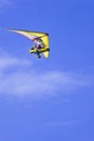 Microlight in blue sky Royalty Free Stock Photo