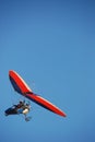 Microlight in clear blue sky Royalty Free Stock Photo