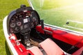 Microlight Plane Cockpit Royalty Free Stock Photo