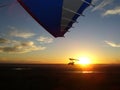 Microlight Sunset Royalty Free Stock Photo