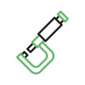 Micrometer icon vector image.