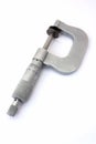 Micrometer isolated on white background vertical Royalty Free Stock Photo