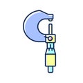 Micrometer RGB color icon