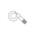 Micrometer vector icon. workhouse equipment Royalty Free Stock Photo