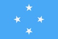 Micronesia Flag Vector Flat Icon