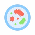 Microorganisms icon vector image. Royalty Free Stock Photo