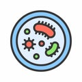 Microorganisms icon vector image. Royalty Free Stock Photo