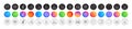 Microphone, Attachment and Music making line icons. For web app, printing. Round icon buttons. Vector