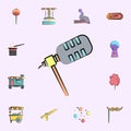 microphone colored icon. circus icons universal set for web and mobile Royalty Free Stock Photo