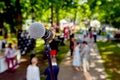 Microphone for concert outdoor event Royalty Free Stock Photo