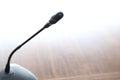 Microphone conference black ready for work Royalty Free Stock Photo