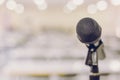 Microphone in Conference Seminar room Event Royalty Free Stock Photo