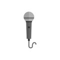 Microphone flat icon isolated on white background Royalty Free Stock Photo