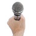 Microphone in hand