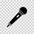 Microphone icon, audio speech symbol, record concert sign, web button design, karaoke flat speak Royalty Free Stock Photo