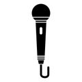 Microphone icon, audio speech symbol, record concert sign, web button design, karaoke flat speak Royalty Free Stock Photo