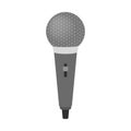 Microphone icon. Audio technology, musical record symbol