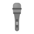 Microphone icon. Audio technology, musical record symbol