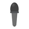 Microphone icon. Audio technology, musical record symbol