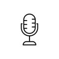 Microphone Icon Ideal for Audio Recording and Podcasts Royalty Free Stock Photo
