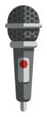 Microphone icon. Karaoke singing device. Music studio equipment Royalty Free Stock Photo