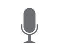 Microphone icon. Podcast radio icon on white background. Vector