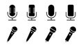 Microphone icon . karaoke icon vecto