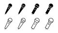 Microphone icon . karaoke icon vecto