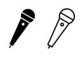 Microphone icon . karaoke icon vecto