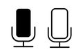 Microphone icon . karaoke icon vecto