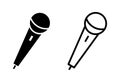 Microphone icon . karaoke icon vecto