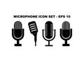 Microphone Icon Set.